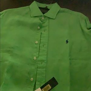 Lime green polo